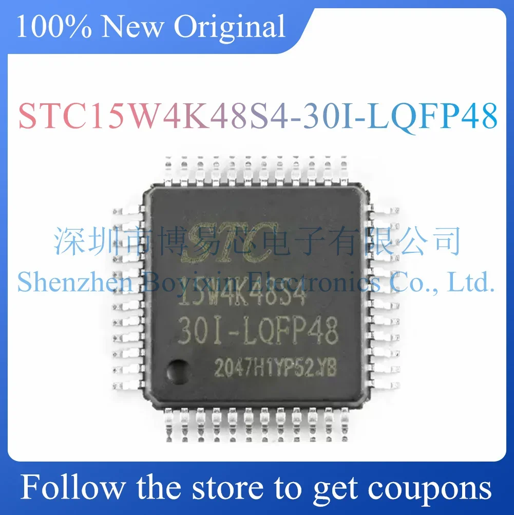 NEW STC15W4K48S4-30I-LQFP48 Original Product LQFP-48