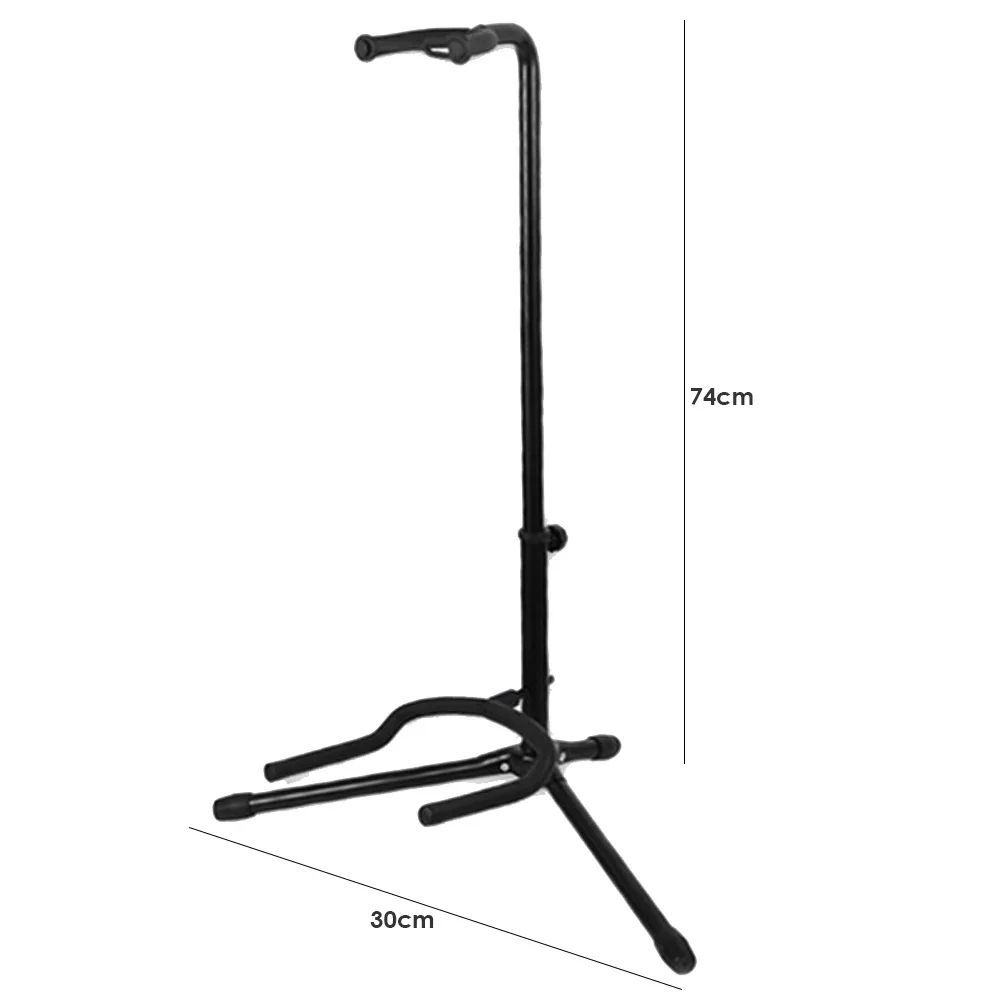 Metal Guitar Floor Stand Holder Foldable Folk Guitar Bracket Portable Lute Bass Rack For Acoustic Electric Guitar Display Stand