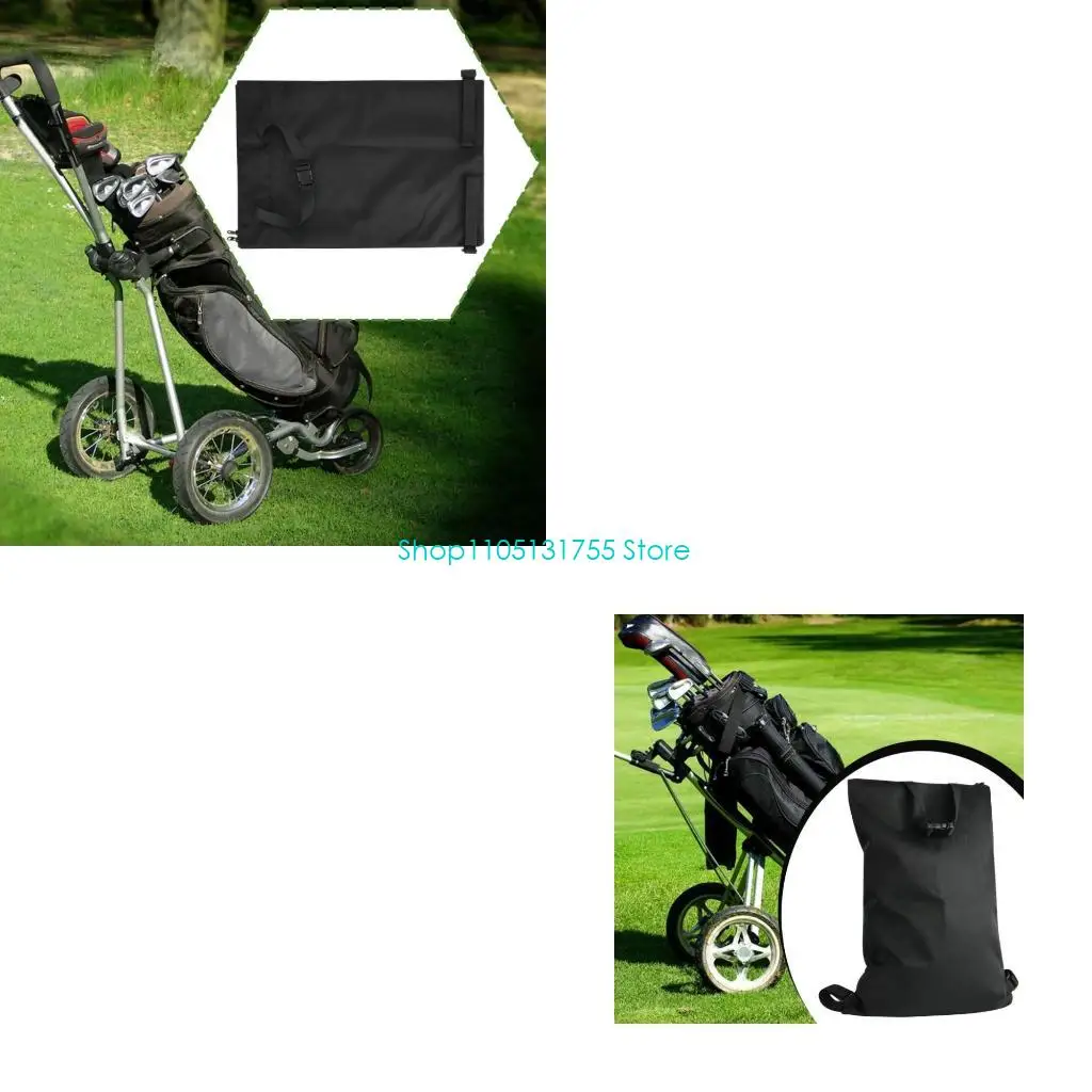 K0EF Oxfords Fabric Golf Cart Accessory Bag Universal Golf Push Pull Cart