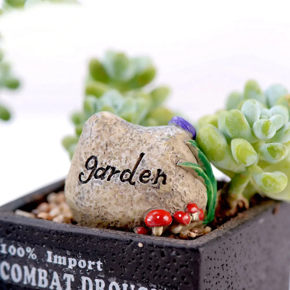 

3pcs Realistic Artificial Mountain Landscape Stones Fine Craftsmanship Micro Landscape Prop For Diy Bonsai Moss Garden Decor