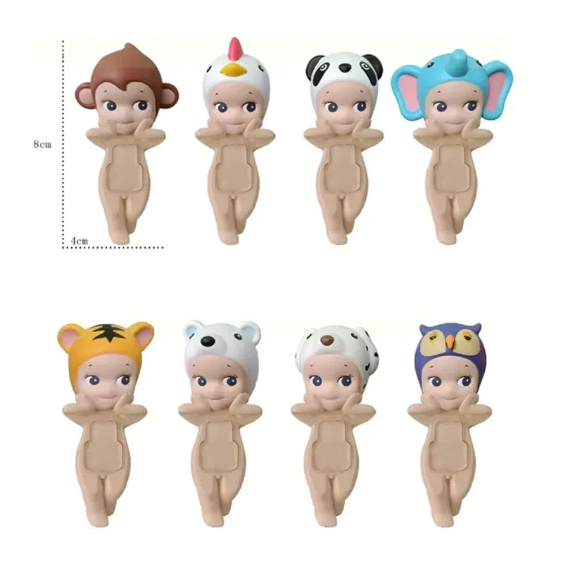 1-12 pçs sonny anjo geração animal deitado pose rosto anjo série figura anime personagem brinquedo bonito dos desenhos animados presente de halloween brinquedos