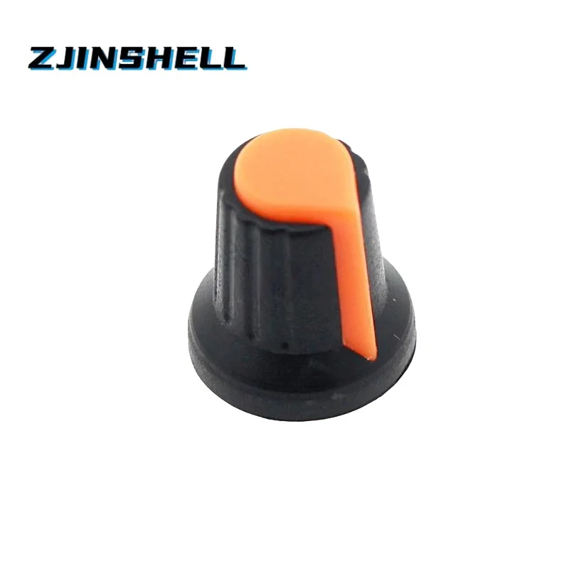 WH148 Potentiometer Switch Knob Caps AG2 6mm Plastic Plum Handle 15X17mm White Green Red Blue Yellow Orange