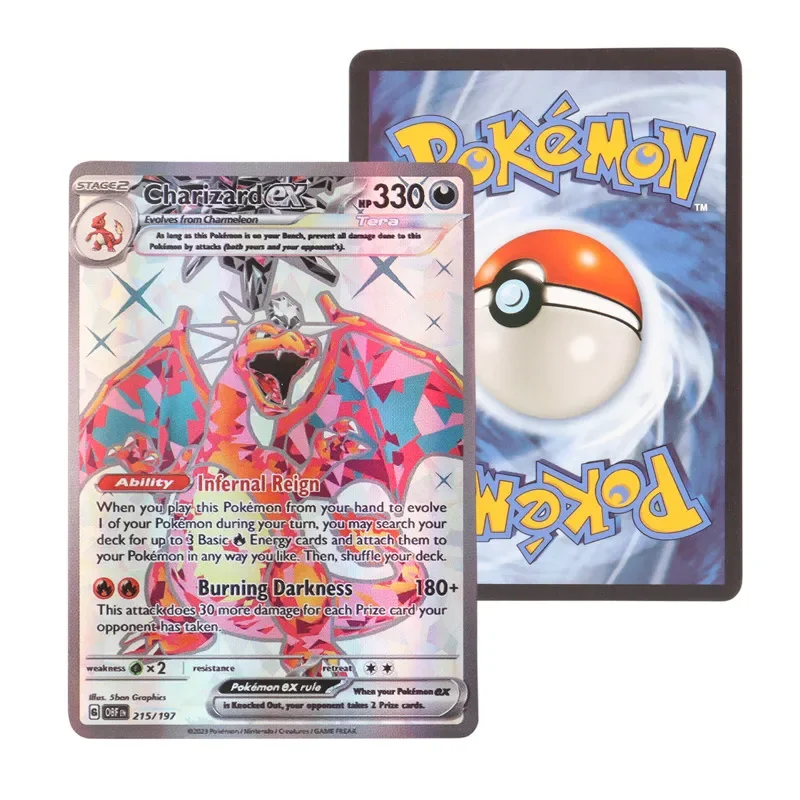 60/100 Stück Pokemon EX-Karte Scarlet & Violet Obsidian Flames Booster Box, englische Version