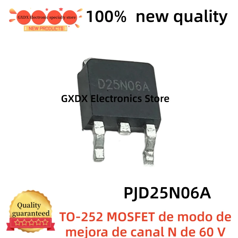 10-20-30-40-50 units 100% new PJD25N06A TO-252 N-channel Enhancement Mode MOSFET 60V