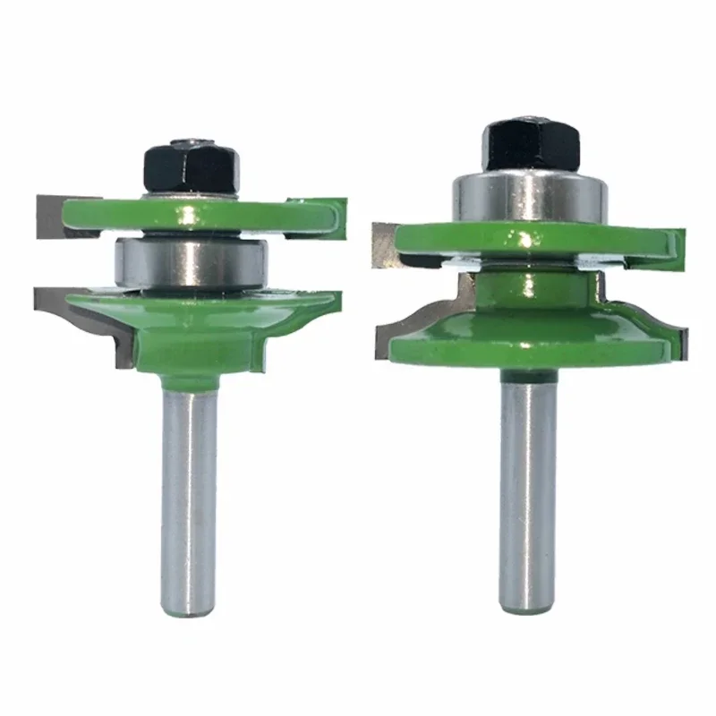 

2pcs 8mm Large Stile & Rail Set-Ogee Bit Set Tenon Cutter for Wood Tungsten Carbide Woodworking Milling Cutters