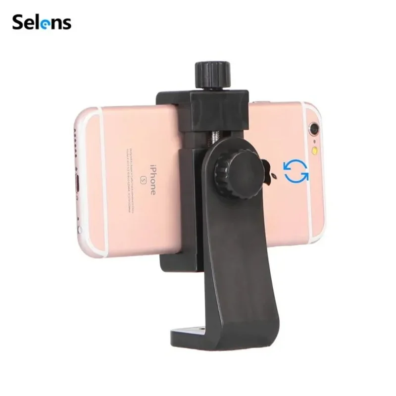 Selens Dudukan Streaming Langsung Seluler Rotasi 360 Derajat Aksesori Fotografi Dudukan Ponsel Tripod Ringan Mini Universal