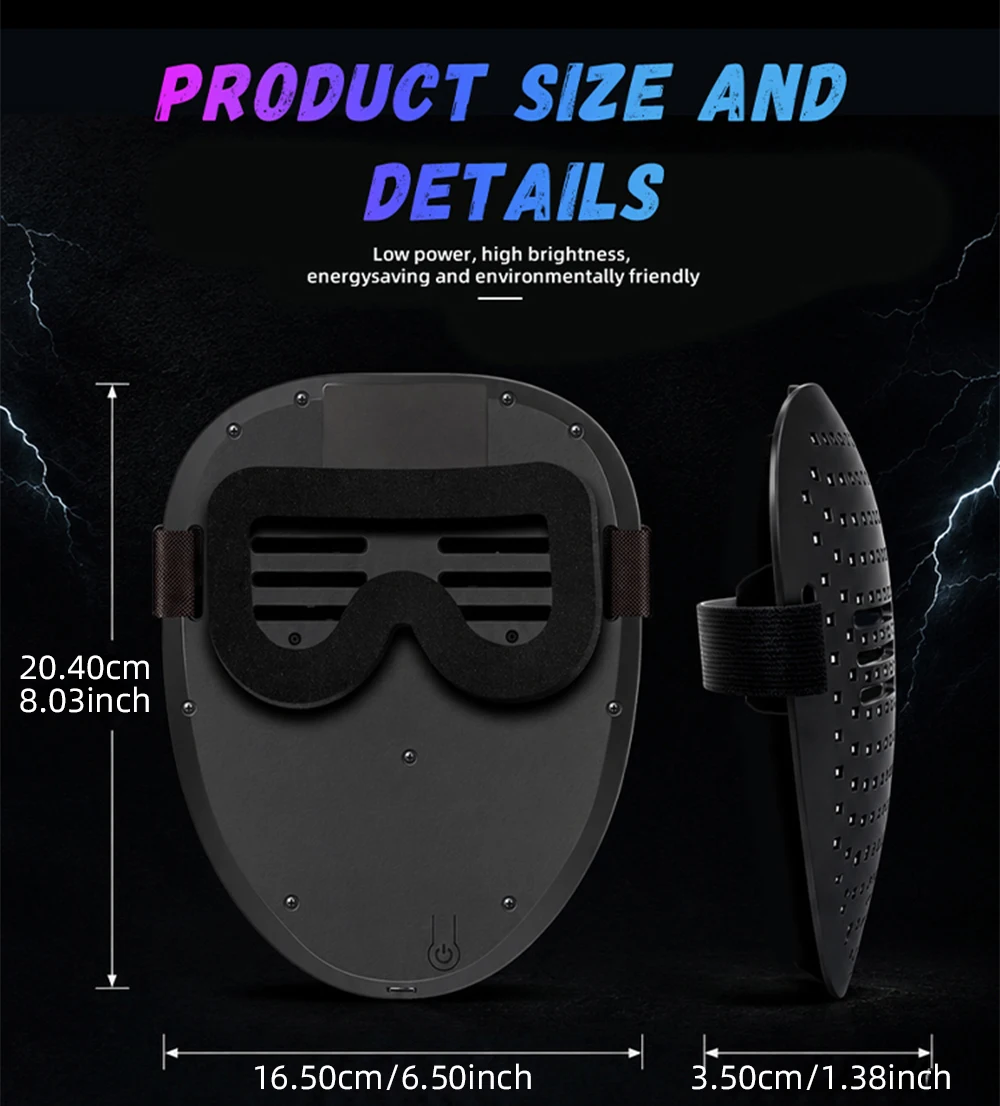 Masque LED à Visages Changeants – Détection de Gestes – photo 5
