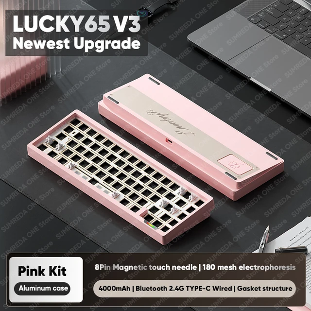 Lucky65 v3 lucky65 v2 nut65 sugar65 weikav teclado mecânico de
