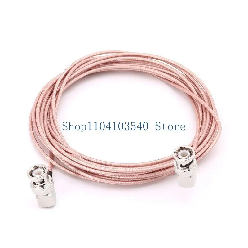 

02DC BNC Male Elbow To BNC Male Elbow RG316 Pigtail Cable RF Coaxial Cables Camera Vi