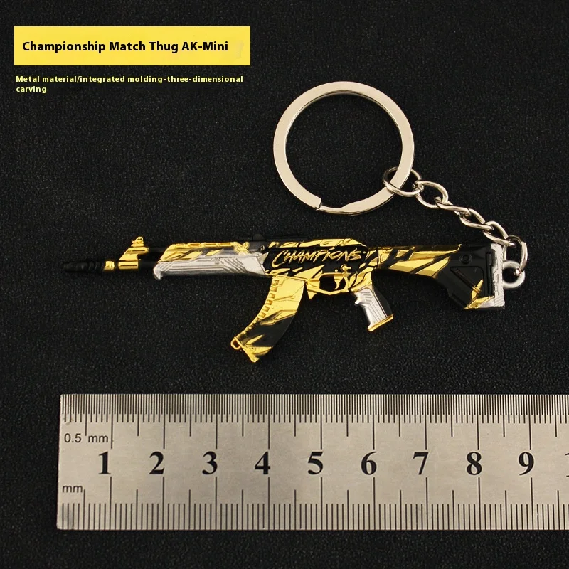 Valorante weapons around Fearless Contract 3.55inch Mini Thug AK Saymetal toy keychain