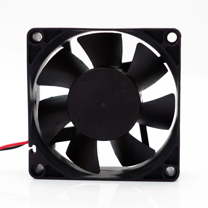 S For MINGQUAN MQ7025HBL DC24V 0.18A 7CM 2-Wire Ball Cooling Fan 1pcs
