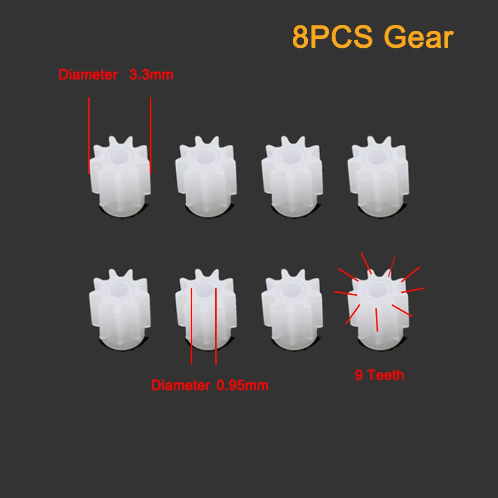 8PCS Gears Spare Part for RC Drone Syma X5 X5C X5C-1 X5S X5SC X5SW X5HC X5HW X5UC X5UW X56 X56W X5SC-1 X5SW-1 Engine Gear Part