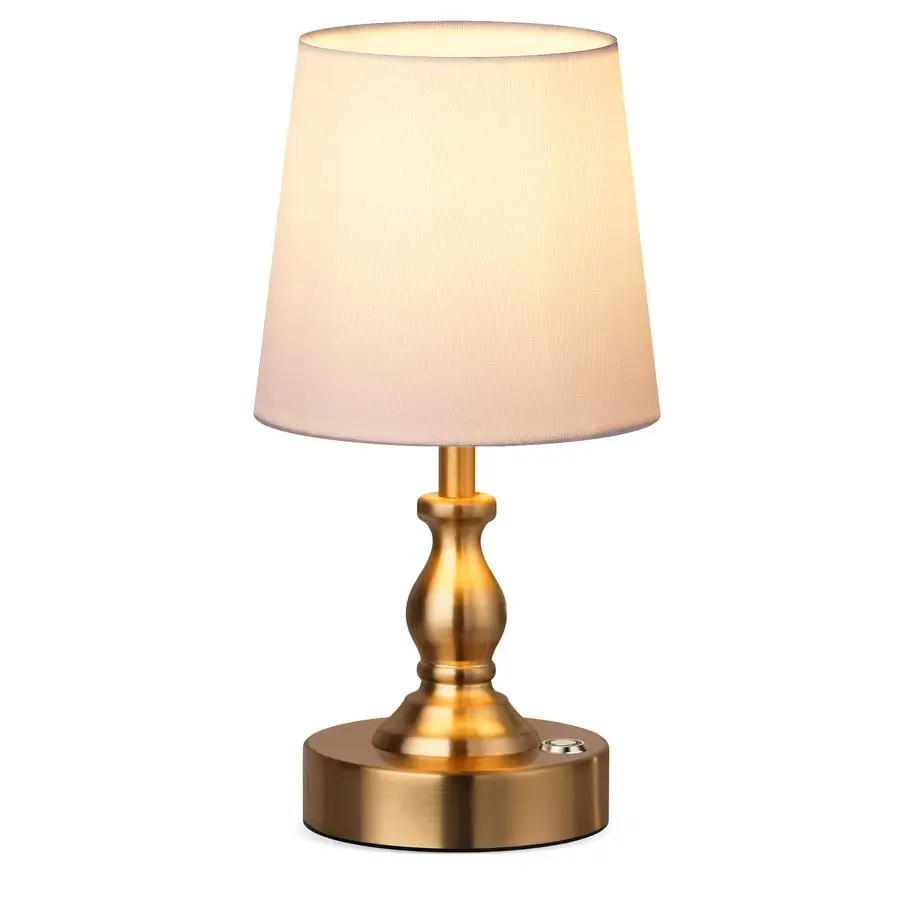 

Миниатюрная беспроводная светодиодная настольная лампа, работающая от аккумулятора 5200 мАч, 3 уровня яркости, сенсорное управление, регулировка яркости, прикроватная лампа.