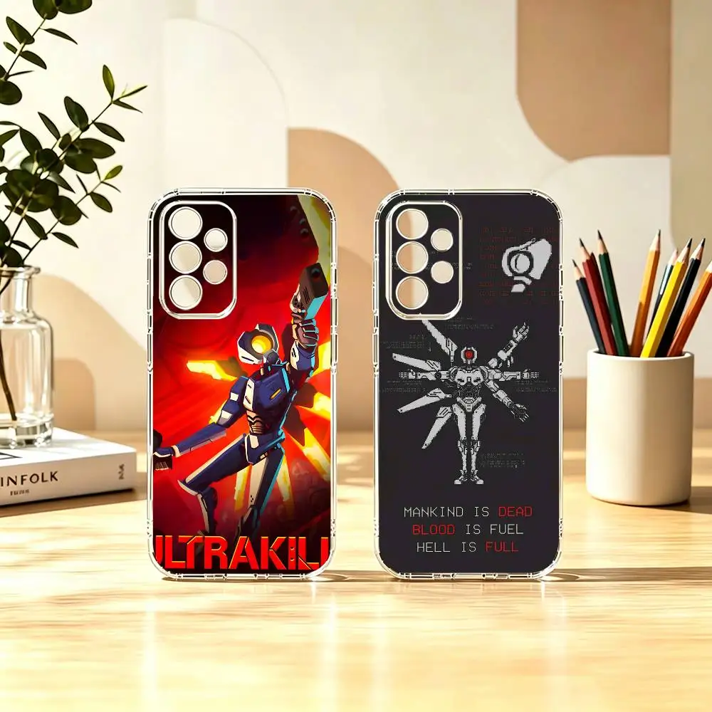 Act shoot game ULTRAKILLS Basic Phone Case For Samsung S25,24,23,22,21,10,9,Ultra,Plus,Lite Transparent