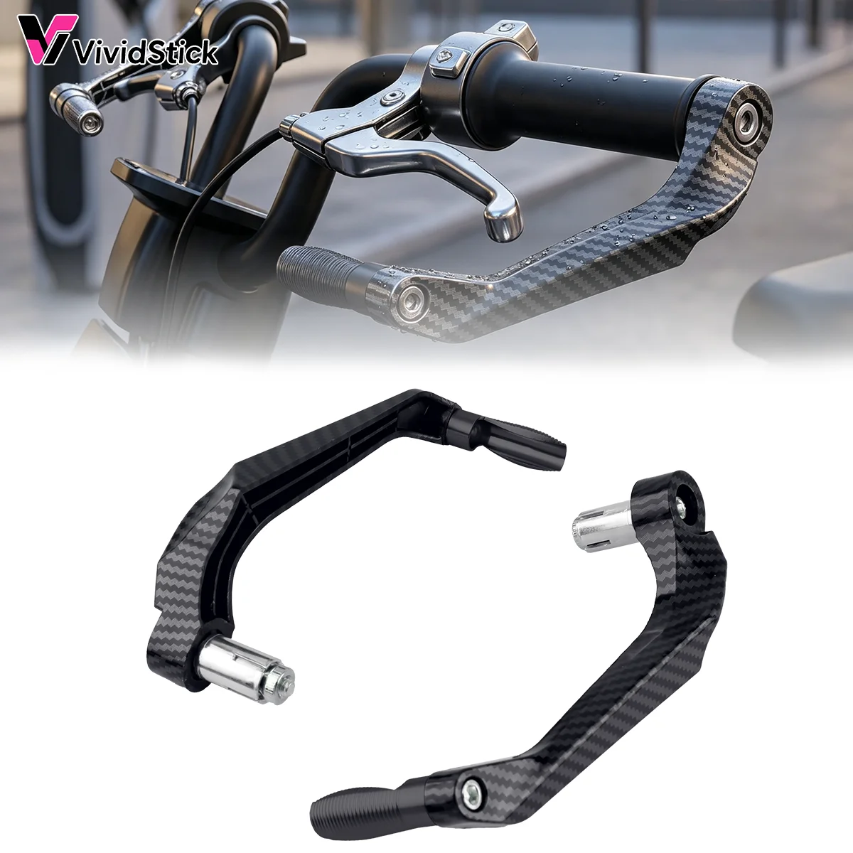 1 Paar Handprotektoren für Brems- und Kupplungshebel, CNC, für Honda, Yamaha, Kawasaki, universeller Motorrad-Lenker-Umbausatz