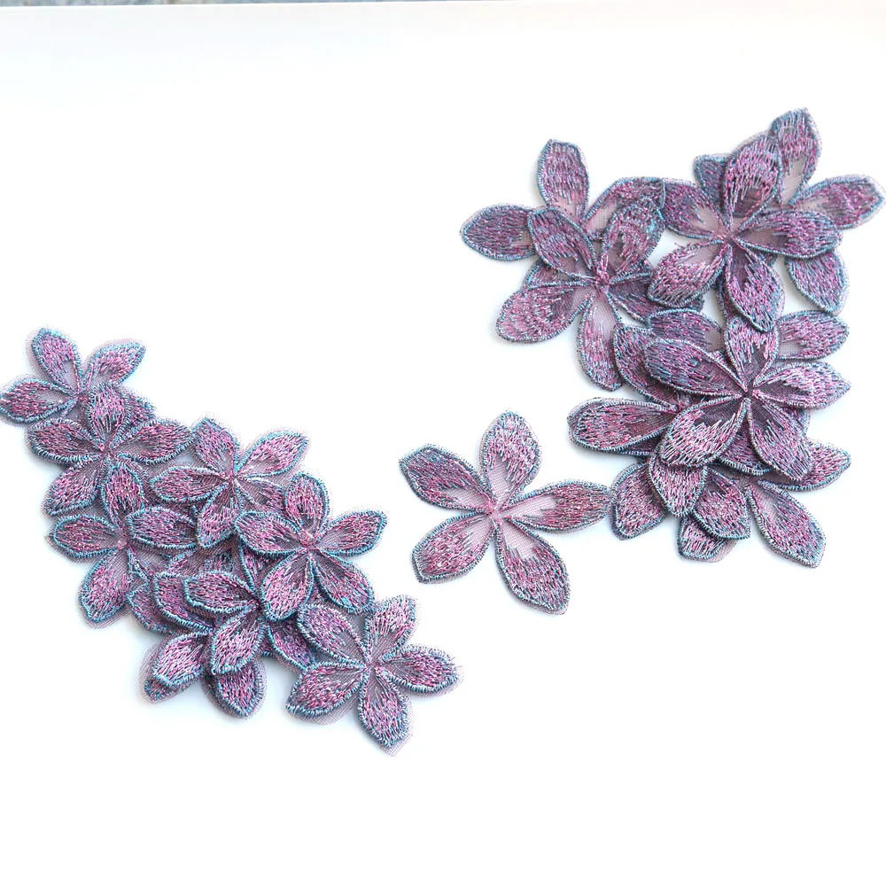 20pc/lot diy craft supplies embroidery flower Patches for clothing Floral patches for bags decorative parches appliques