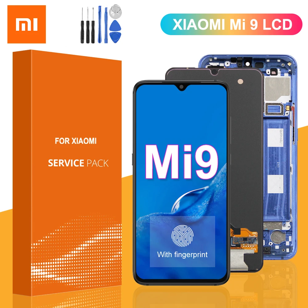 

Super AMOLED Display For Xiaomi Mi 9 LCD Display Touch Screen Digitizer Assembly With Frame For Xiaomi Mi 9 Mi9 LCD Screen Best