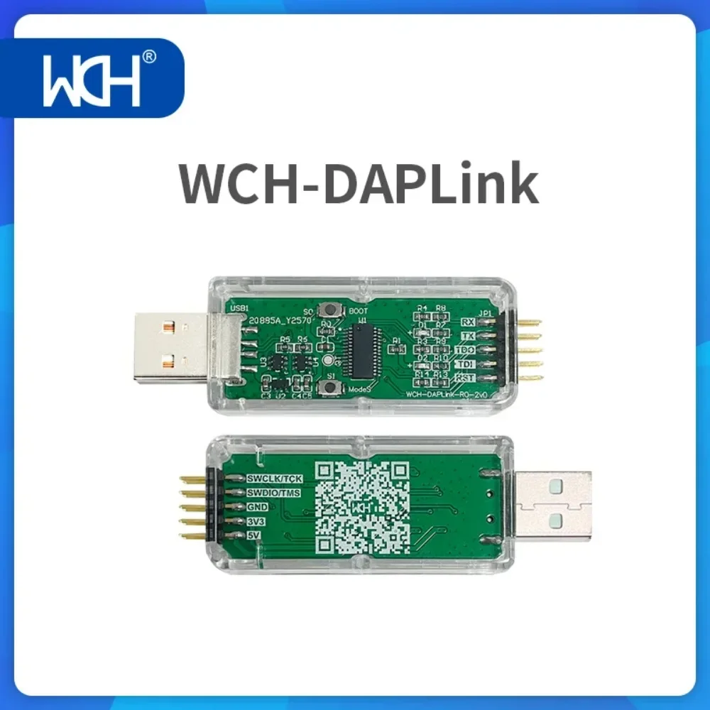 1Pcs WCH-Link Simulation Debugger WCH RISC-V Architecture MCU Online Debugging Download SWD/JTAG Interface ARM Chip WCH