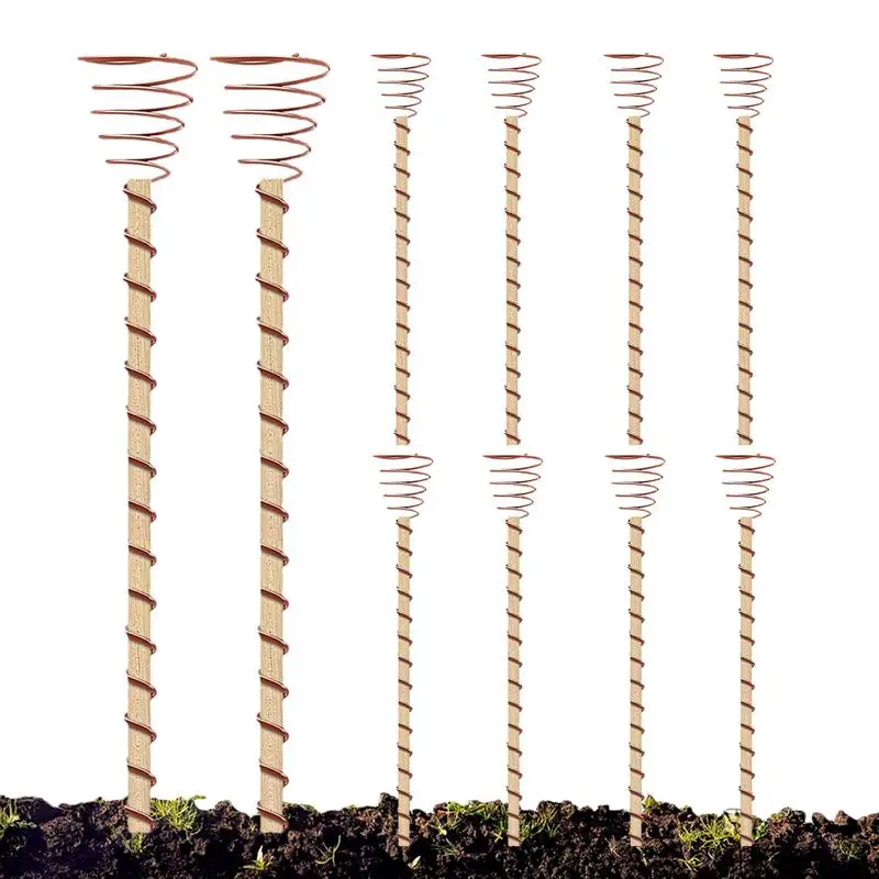 Electroculture Plant Stakes 12 Inch Electroculture Copper Rods Probes 10pcs Long Copper Wire Garden Tools Garden Copper Stakes