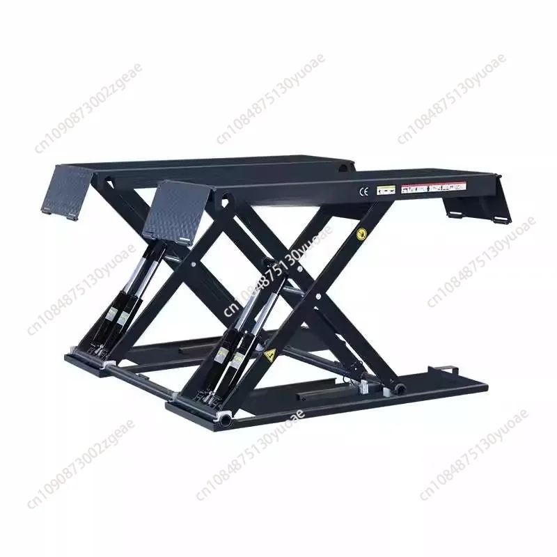 

Lift ultra-thin small shear 4 tons movable waterproof lift maintenance auto repair car lift