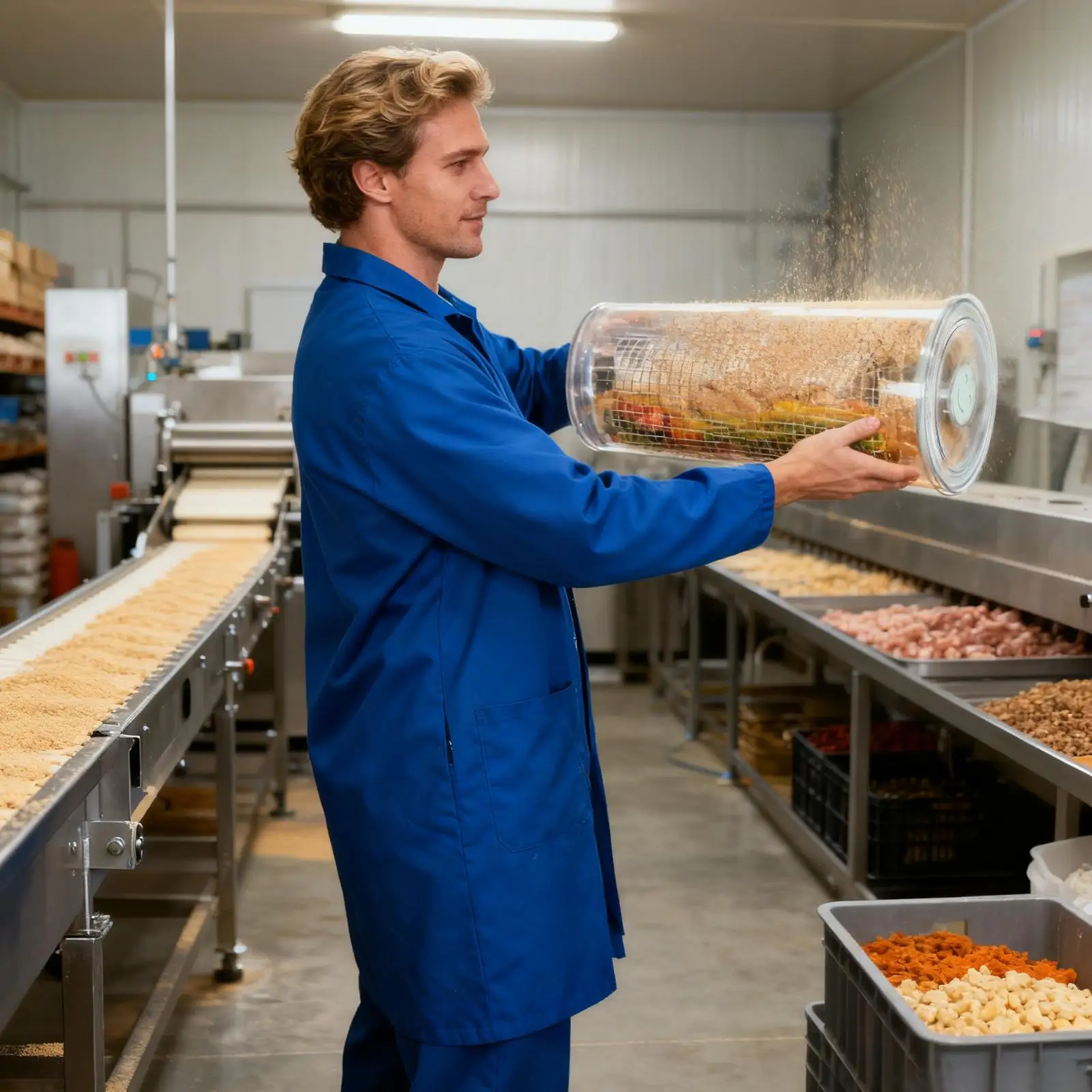 

Шейкер для хлеба, 360-градусный прозрачный миксер, роликовый шейкер для рыбного теста с крышкой для дома, кухни, выпечки, кемпинга, подготовка еды, глубокая