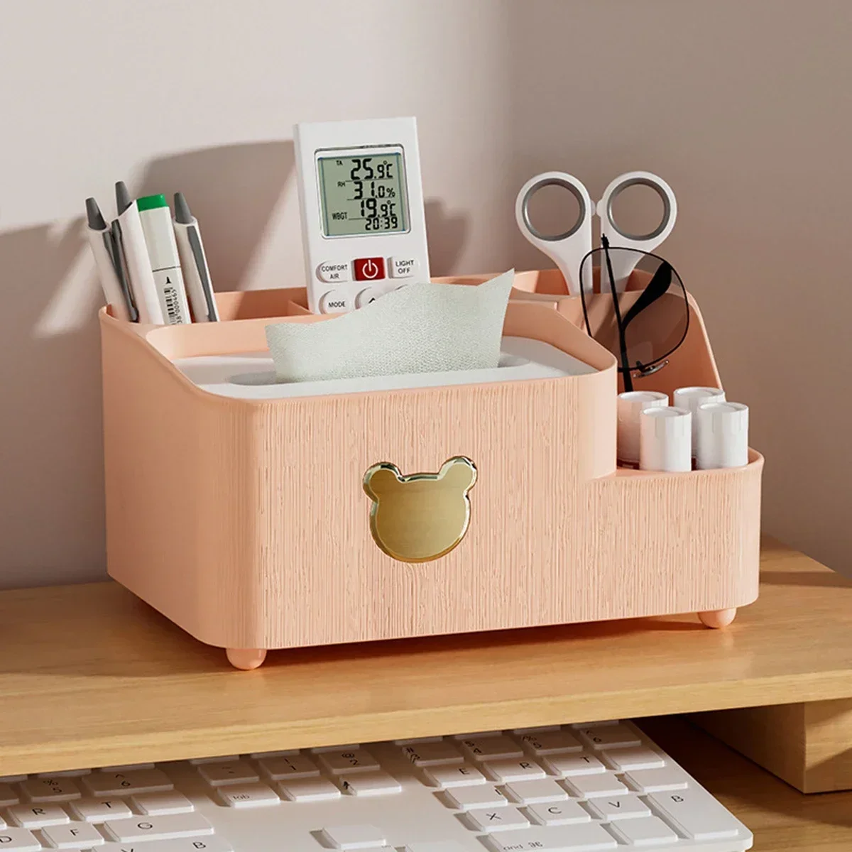 Desktop tissue box Paper drawing storage box Home living room Dining table Nordic simple multi-functional paper drawing box