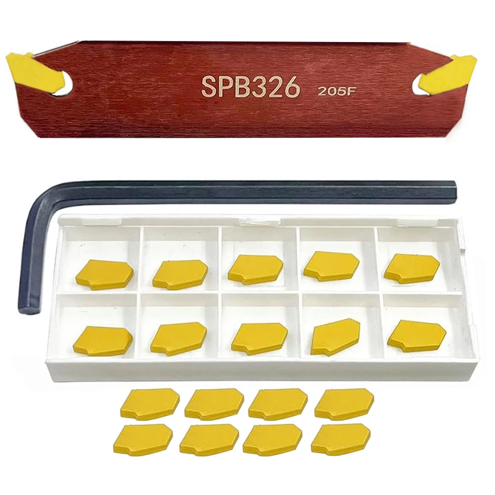 The in Machining With The For For SPB326 Groove Cutter And Its Complementary Twenty Piece Insert Set The in Machining