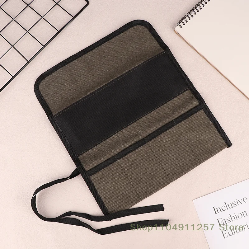 Multitasking Canvas Storage Bag With Wood Carving Tools For DIY Enthusiasts And Skilled Craftsmen
