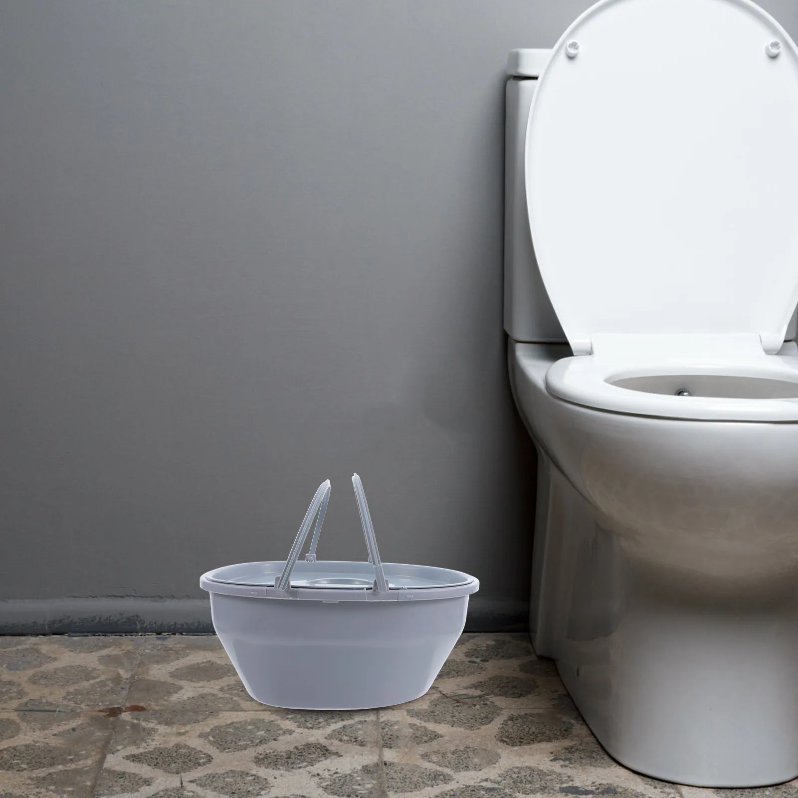 

Portable For Elderly Removable Inner Bucket Bedside Commode Easy Clean Travel Potty Seniors Adults Home Hospital Nursing Home