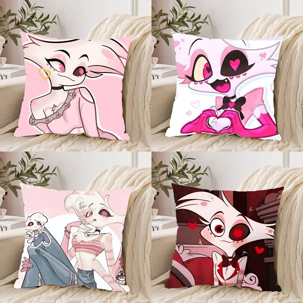 

Cute A-angeldustS Kawaii Pillow Case Throw Pillow Cover Nordic Vintage Style Cushion Covers Home Living Room Sofa Couch Seat D