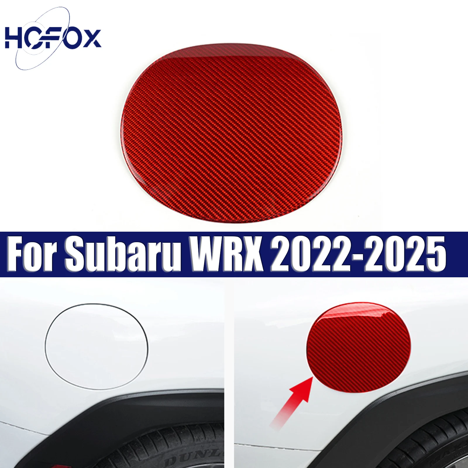 

For Subaru WRX 2022-2025 Real Carbon Fiber Fuel tank Cap Protective Cover