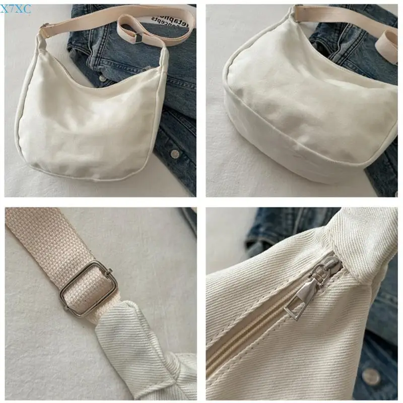 

X7XC Women Large Capacity Bag Trend Shoulder Crossbody Bag Dumplings Bag