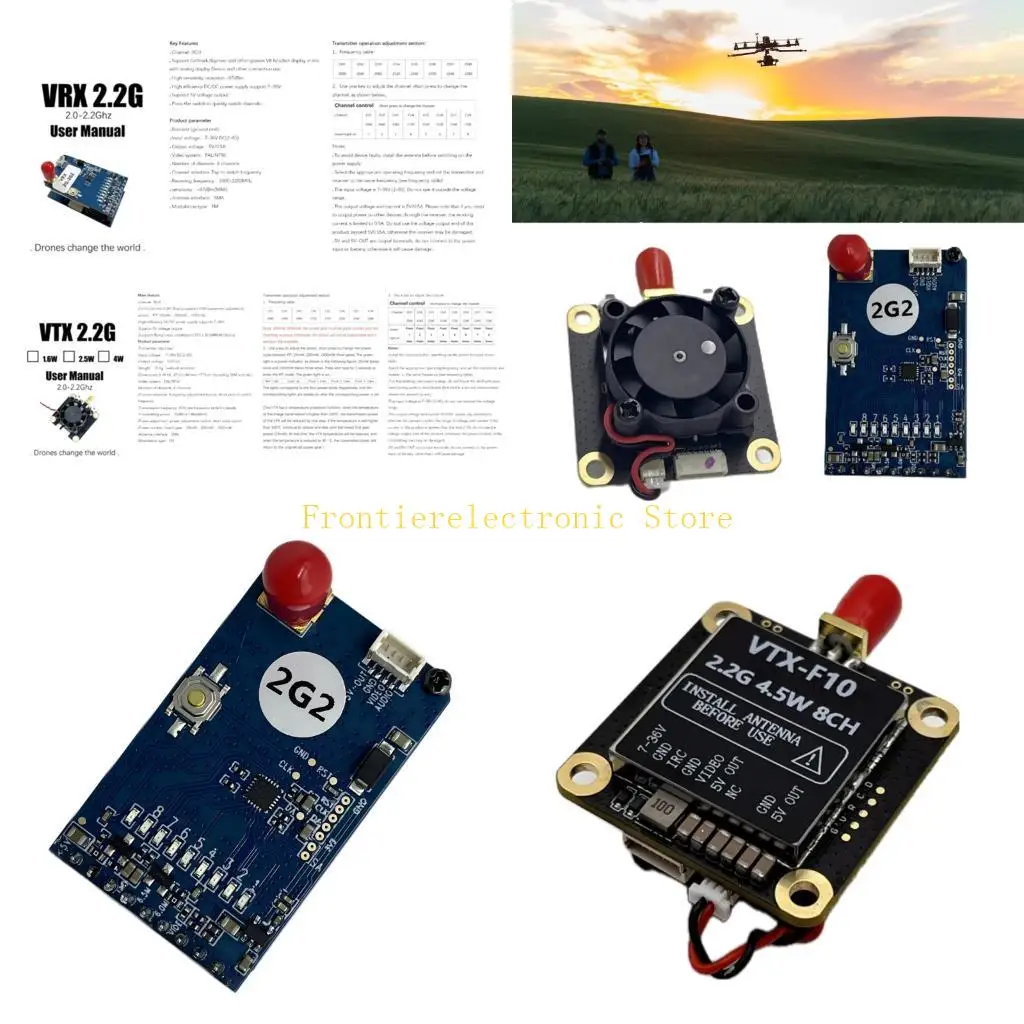 g8db-professional-22-ghz-45-w-output-fpv-modulo-fpv-modulo-segnale-8ch-stabilita-pcb-progettazione-per-apparecchiature