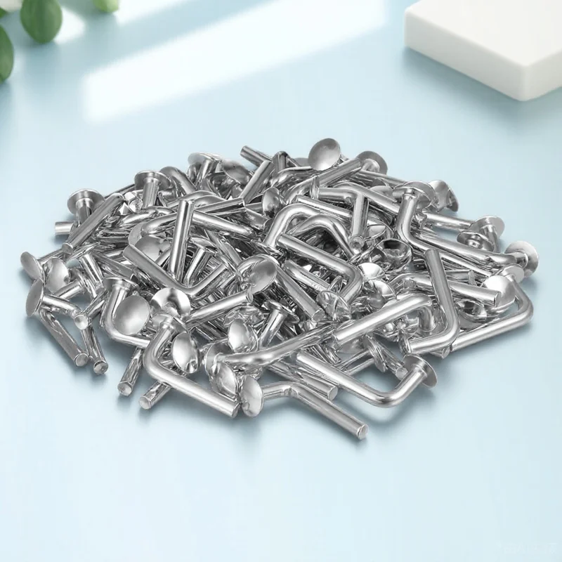 

100Pcs Heavy Duty Pallet Rack Drop Pin Non-Deformable Aging Resistance for Industrial Home DIY Shelf Projects Silver M5