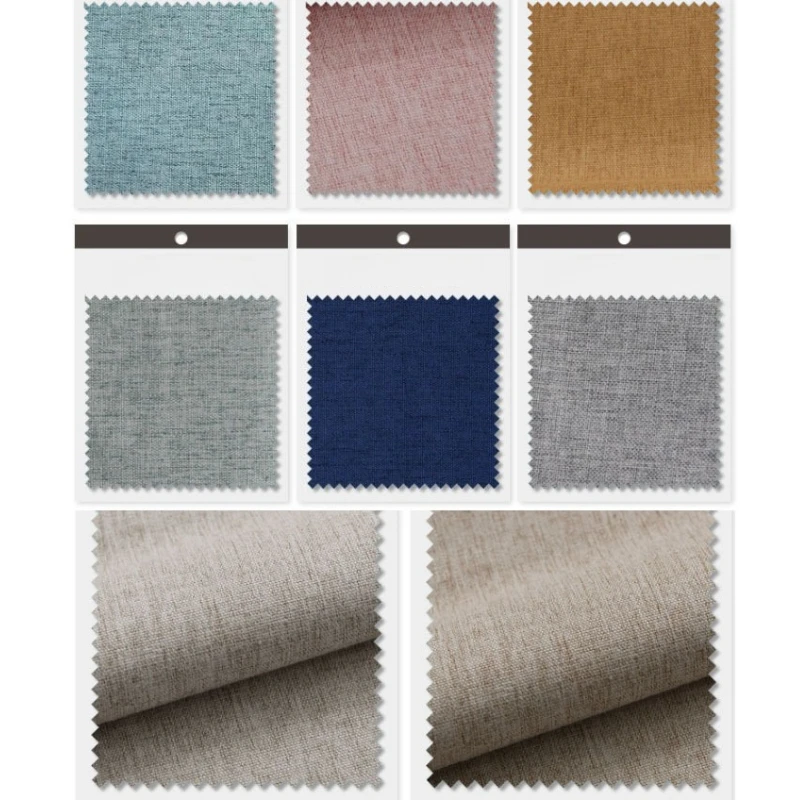 ستائر فاخرة من القطن والكتان من التول الأبيض مقاس مخصصة للتظليل بالكامل والحماية من الشمس لغرفة المعيشة وغرفة الطعام وغرفة النوم #5