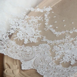 Cotton Thread Embroidery Lace Trims for Clothes, Retro Soft Flower Lace Trimmings and Ribbons, DIY Craft, Sewing Accessories