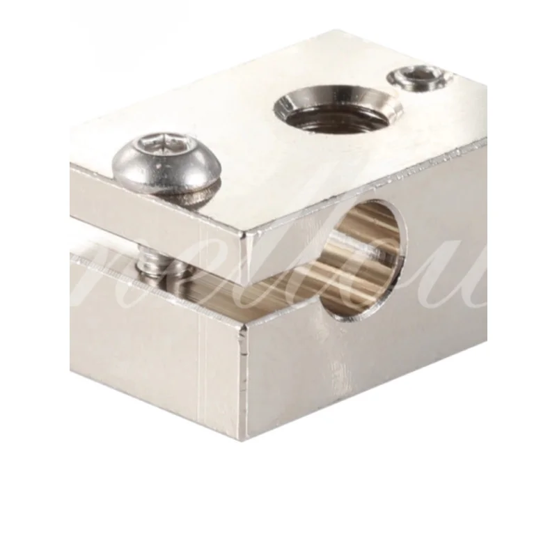 

The brand-new Mellow3D printer accessory E3DV6 hot end extrusion head copper heating block can be used for PT100