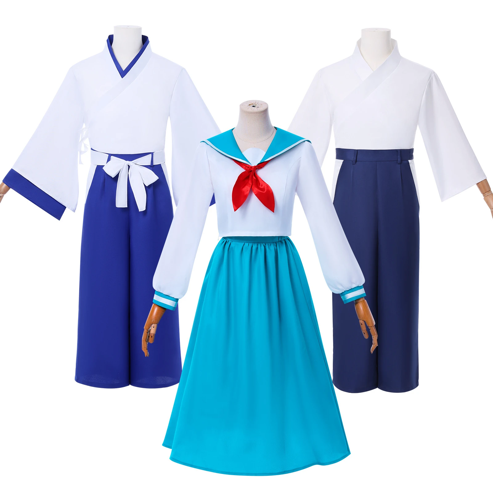 

Костюм для косплея Yaiba, аниме Mine Reiria Samurai Kimono Mine Sayaka, униформа моряка для взрослых, карнавальный наряд на Хэллоуин