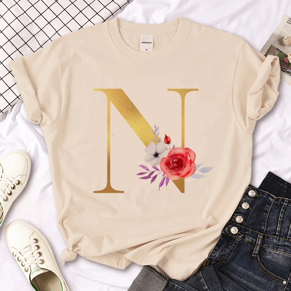 

Alphabet A-z tshirt women comic tshirt girl harajuku clothes