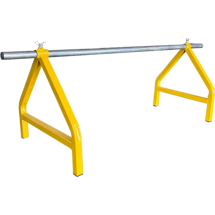 Supplier sells cable drum holder A-frame distributor for wires or cables folded flat for easy storage