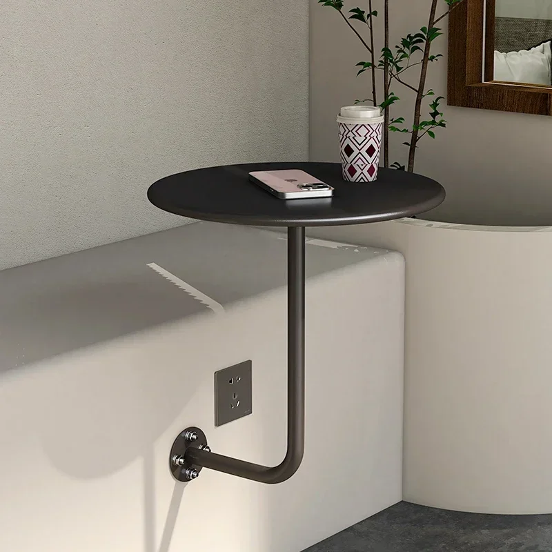 Metal Table Space Saving Dessert Desk Red Breakfast TableIndustrial Style Against Wall Coffee Table Milk Tea Shop Wall Hanging