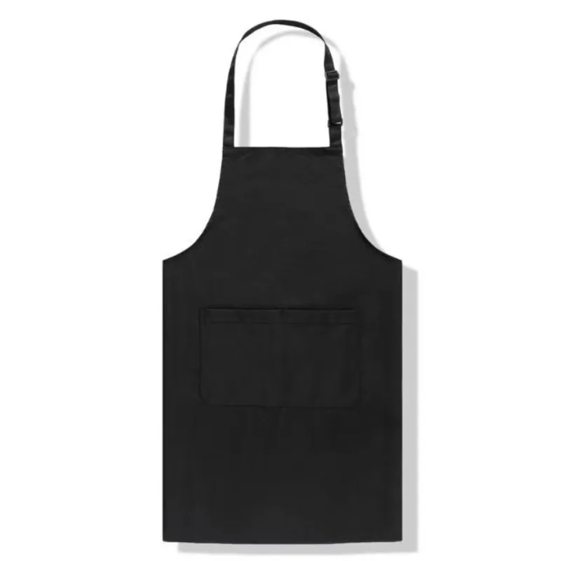 Sling collar waterproof apron anti-fouling oil home full body apron Kitchen work black apron protection