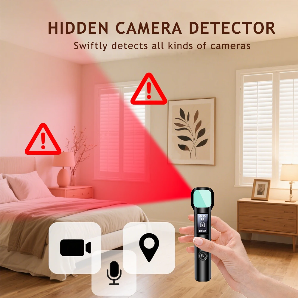 S700 숨겨진 카메라 감지기 8M 감지 GPS 감지 안티 엿보기 카메라는 여행 호텔을위한 5H 휴대용 가제트를 계속 사용합니다.