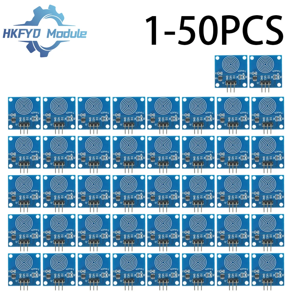 1-50PCS Touch Switch Module TTP223B 1 Channel Jog Digital Capacitive Touch Sensor For Arduino DIY KIT