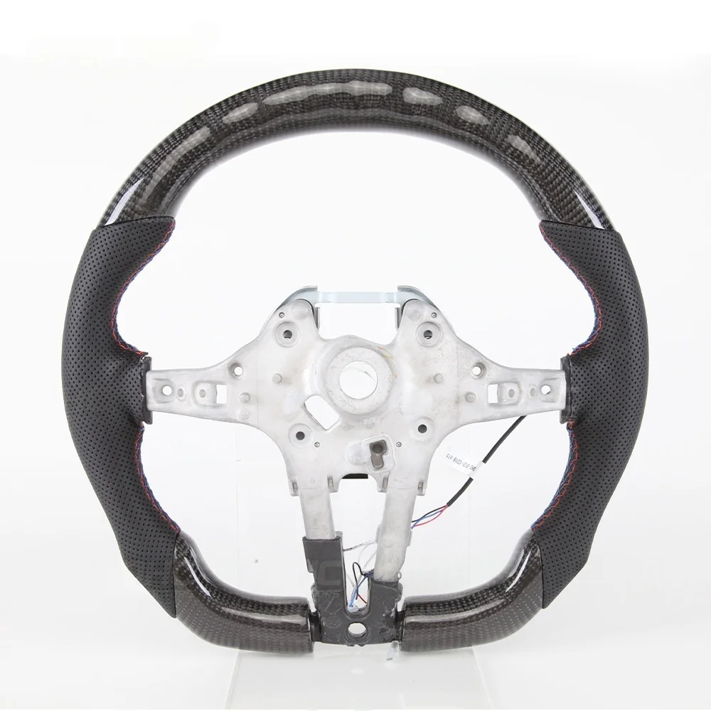 

Custom Carbon Fiber Steering Wheel Soft Touch Coating and Modern Design to Match Your Car Interior Perfectly