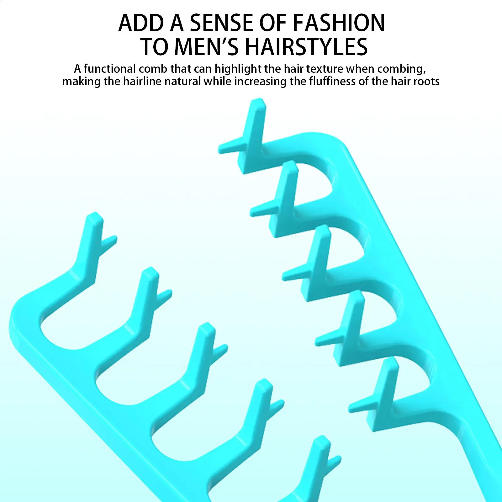 مكثفة واسعة الأسنان تصفيف الشعر مشط بانج الجذر رفع أداة فرشاة للرجال بانج حجم الشعر الجذر رفع كليب مشط أداة #2