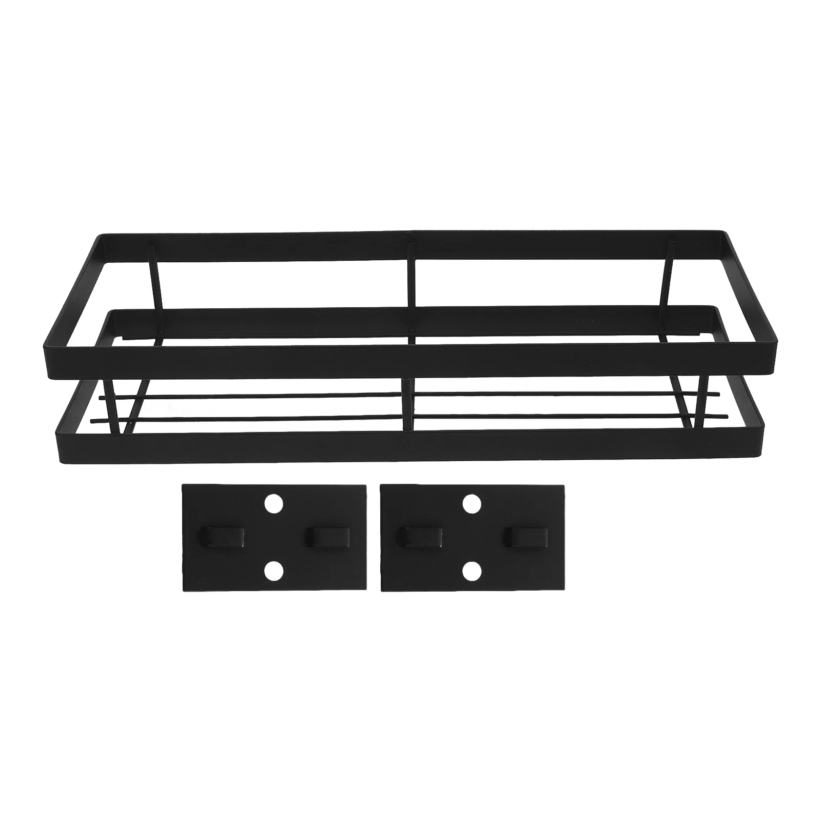 

Wall Mounted Spice Rack Iron Kitchen Holder Sponge Sink Storage Bathroom Organizer Shelves Decor Kitchen Sink Storage Rack