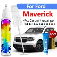 Pluma de reparación de pintura de coche para Ford Maverick 1970-2025, accesorios de reparación de arañazos, 4 Uds., gris, G4, blanco, YZ, negro, G1, azul, E7, verde