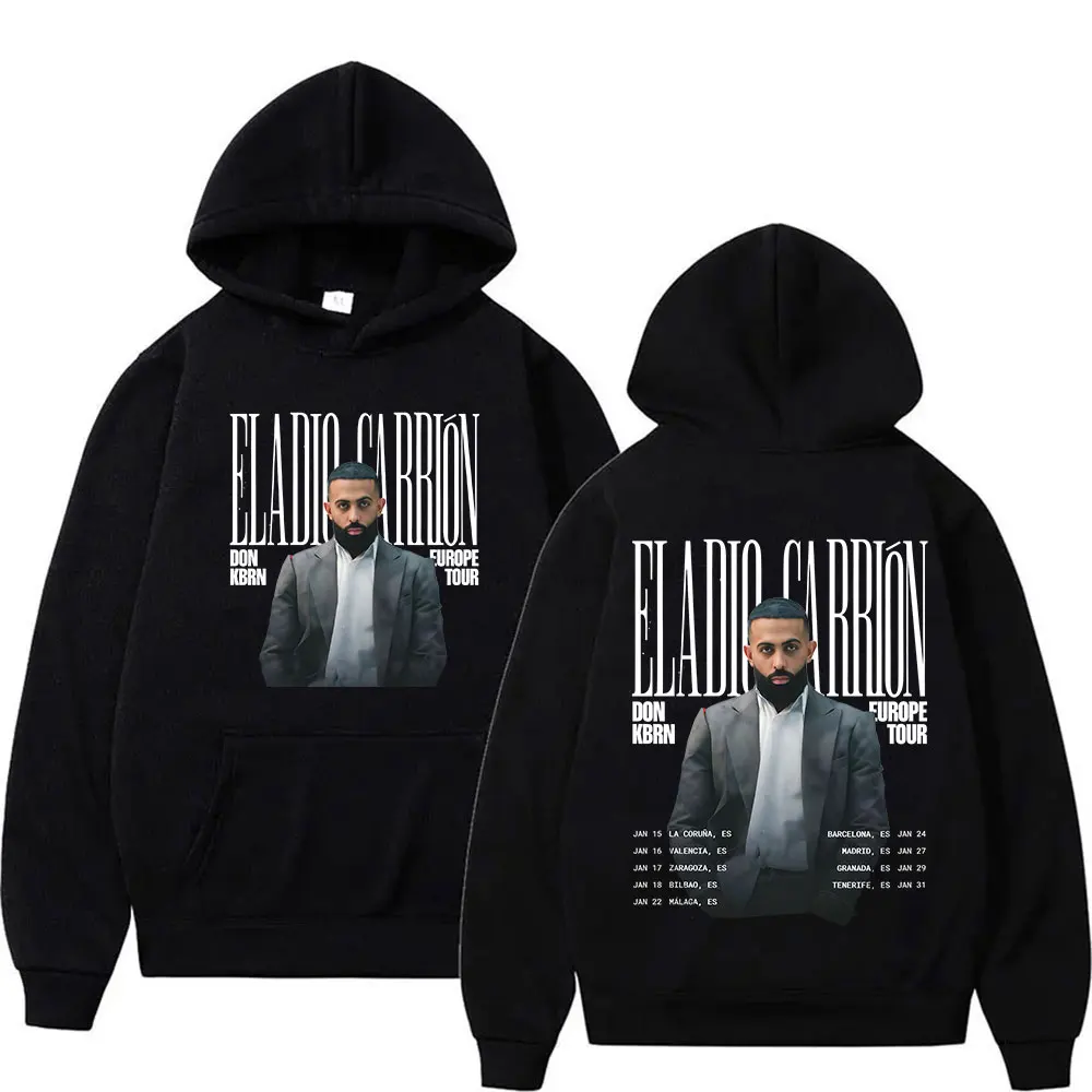 

Rapper ELADIO CARRIÓN DON KBRN WORLD TOUR 2025 Hoodie Men's Hip Hop Fashion Autumn/Winter Oversized Sweatshirt Fleece Streetwear