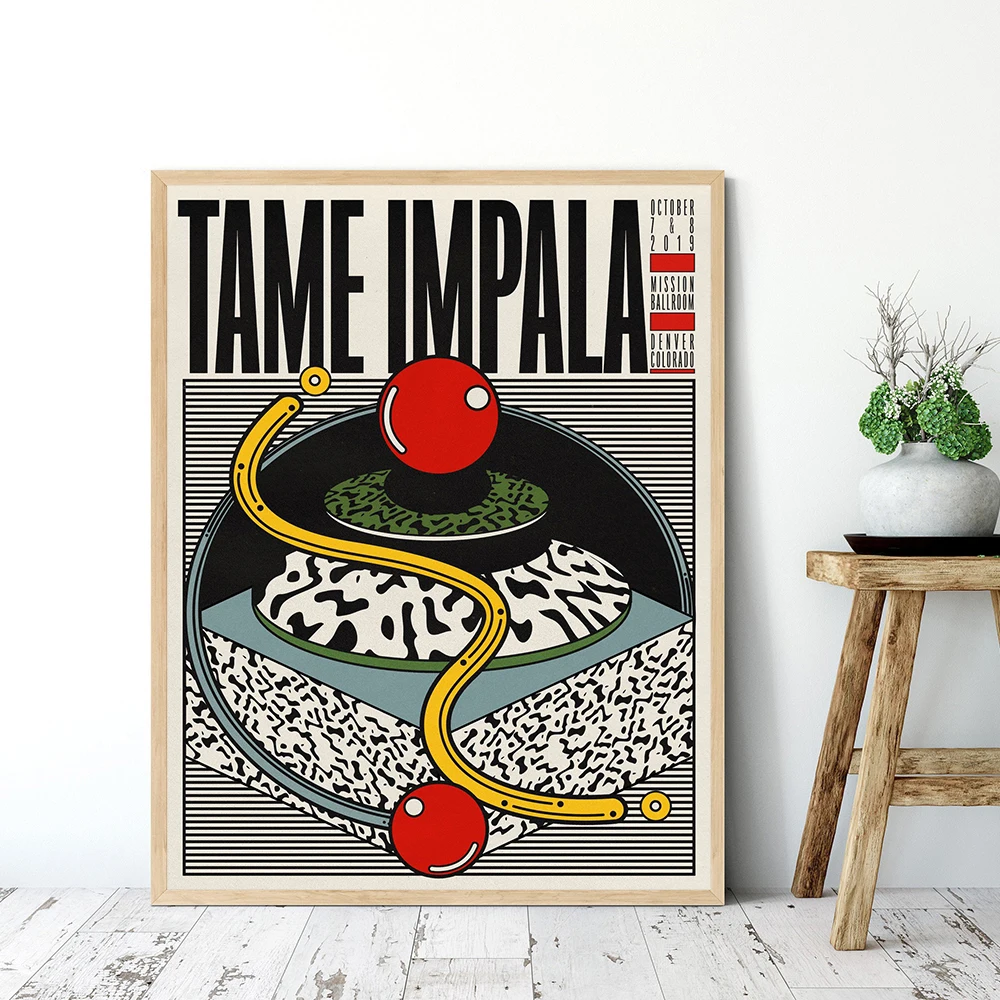 

Retro Music Album Poster Aesthetic Tame Impala Decoration Canvas Painting Posters Wall Art Print Room Home Decor